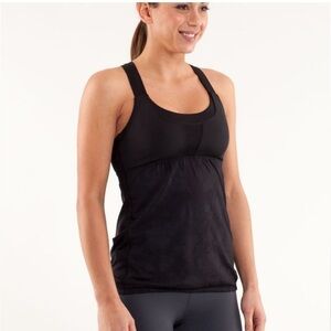 Lululemon Run Stuff Your Bra Tank Top Black Size 8